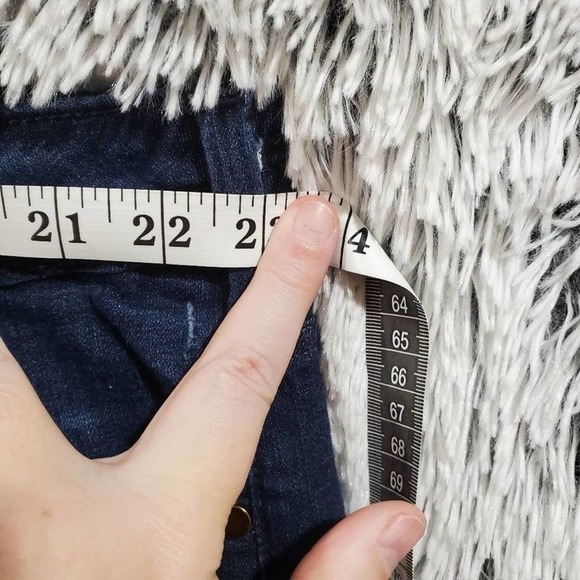 LANE Bryant skinny distressed raw hem jeans plus - Picture 9 of 12